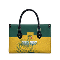 Custom South Africa Soccer Leather Bag From Protea Roots We Rise - Wonder Print Shop