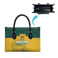 Custom South Africa Soccer Leather Bag From Protea Roots We Rise - Wonder Print Shop