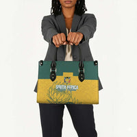 Custom South Africa Soccer Leather Bag From Protea Roots We Rise - Wonder Print Shop