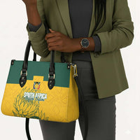 Custom South Africa Soccer Leather Bag From Protea Roots We Rise - Wonder Print Shop