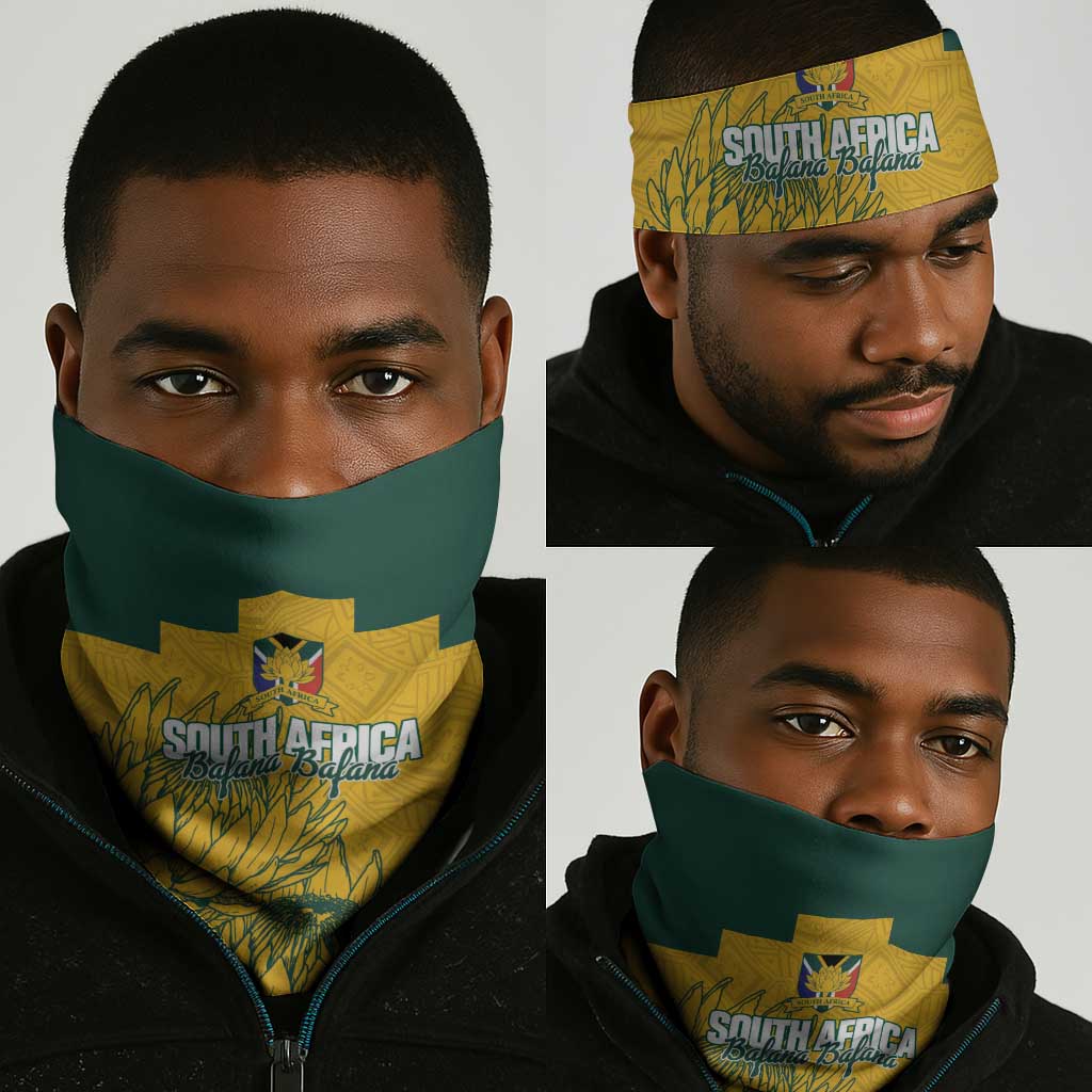 Custom South Africa Soccer Neck Gaiter From Protea Roots We Rise - Wonder Print Shop