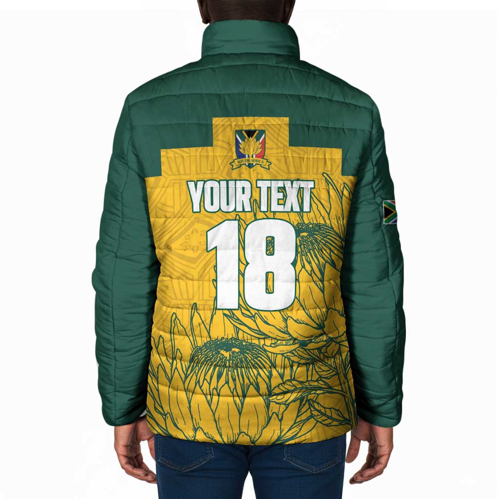 Custom South Africa Soccer Padded Jacket From Protea Roots We Rise - Wonder Print Shop