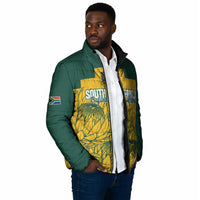 Custom South Africa Soccer Padded Jacket From Protea Roots We Rise - Wonder Print Shop