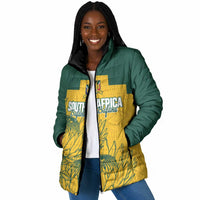 Custom South Africa Soccer Padded Jacket From Protea Roots We Rise - Wonder Print Shop