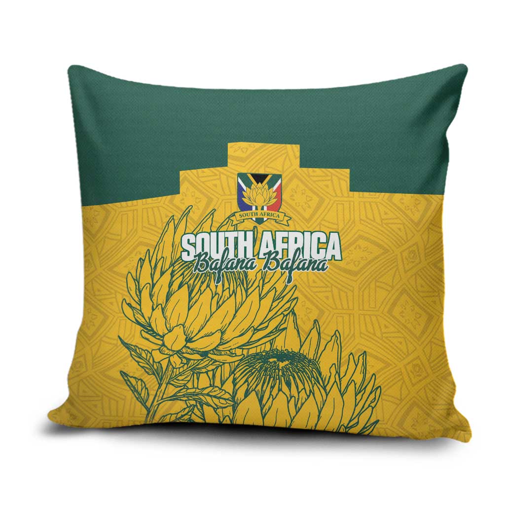 Custom South Africa Soccer Pillow Cover From Protea Roots We Rise - Wonder Print Shop