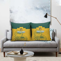 Custom South Africa Soccer Pillow Cover From Protea Roots We Rise - Wonder Print Shop