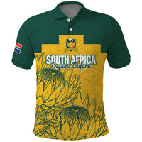 Custom South Africa Soccer Polo Shirt From Protea Roots We Rise - Wonder Print Shop