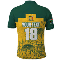 Custom South Africa Soccer Polo Shirt From Protea Roots We Rise - Wonder Print Shop