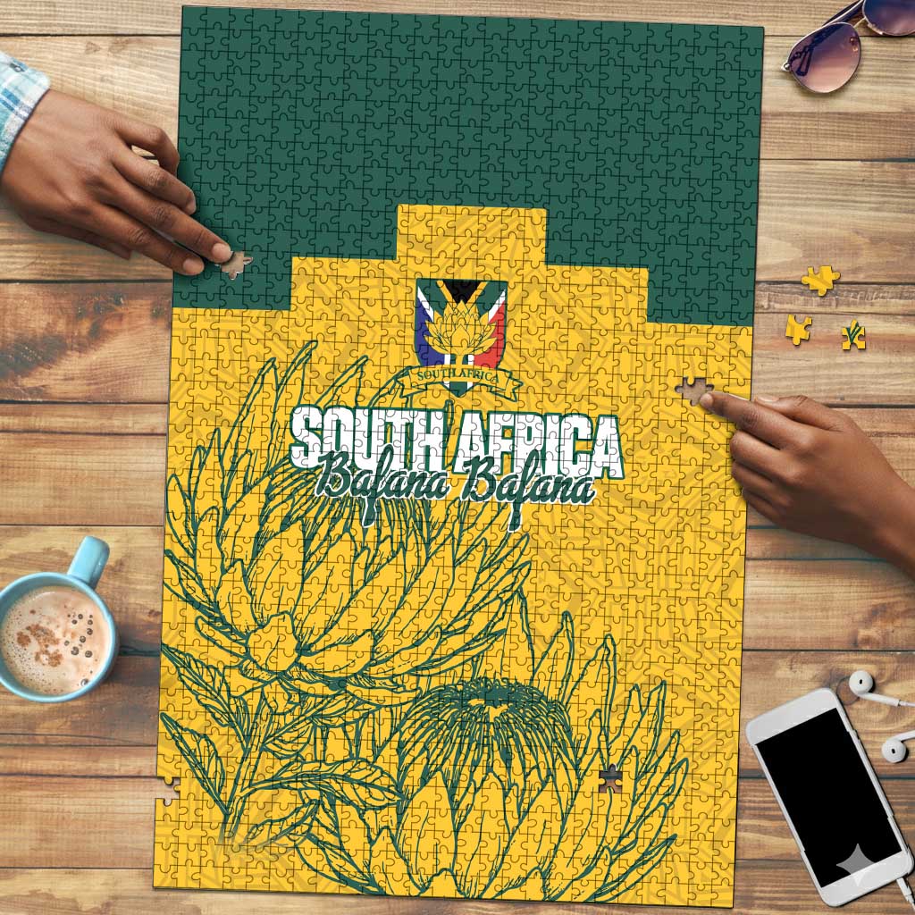 Custom South Africa Soccer Puzzle From Protea Roots We Rise - Wonder Print Shop