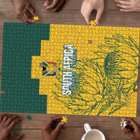 Custom South Africa Soccer Puzzle From Protea Roots We Rise - Wonder Print Shop