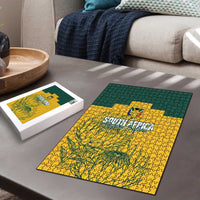 Custom South Africa Soccer Puzzle From Protea Roots We Rise - Wonder Print Shop
