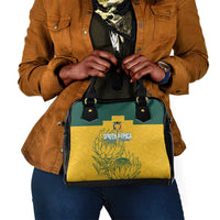 Custom South Africa Soccer Shoulder Handbag From Protea Roots We Rise - Wonder Print Shop