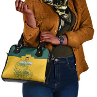 Custom South Africa Soccer Shoulder Handbag From Protea Roots We Rise - Wonder Print Shop