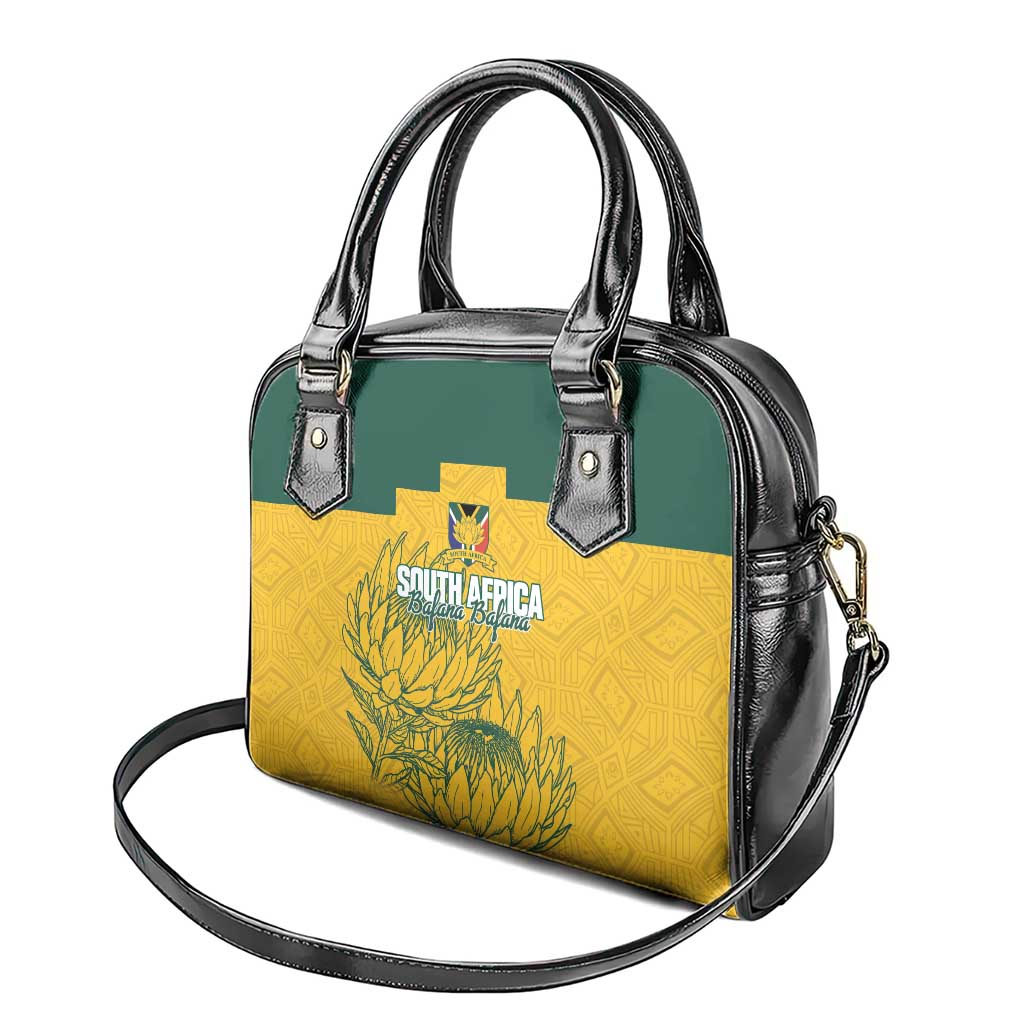 Custom South Africa Soccer Shoulder Handbag From Protea Roots We Rise - Wonder Print Shop
