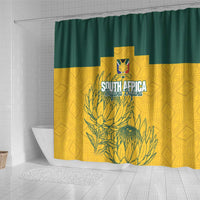 Custom South Africa Soccer Shower Curtain From Protea Roots We Rise - Wonder Print Shop