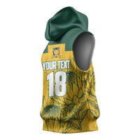 Custom South Africa Soccer Sleeveless Hoodie From Protea Roots We Rise - Wonder Print Shop