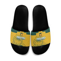 Custom South Africa Soccer Slide Sandals From Protea Roots We Rise - Wonder Print Shop