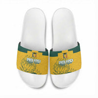 Custom South Africa Soccer Slide Sandals From Protea Roots We Rise - Wonder Print Shop