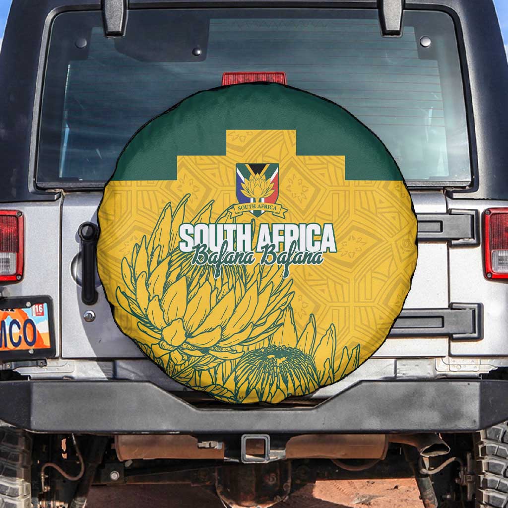 Custom South Africa Soccer Spare Tire Cover From Protea Roots We Rise - Wonder Print Shop