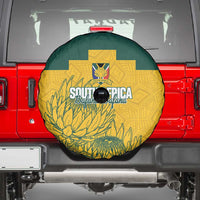Custom South Africa Soccer Spare Tire Cover From Protea Roots We Rise - Wonder Print Shop