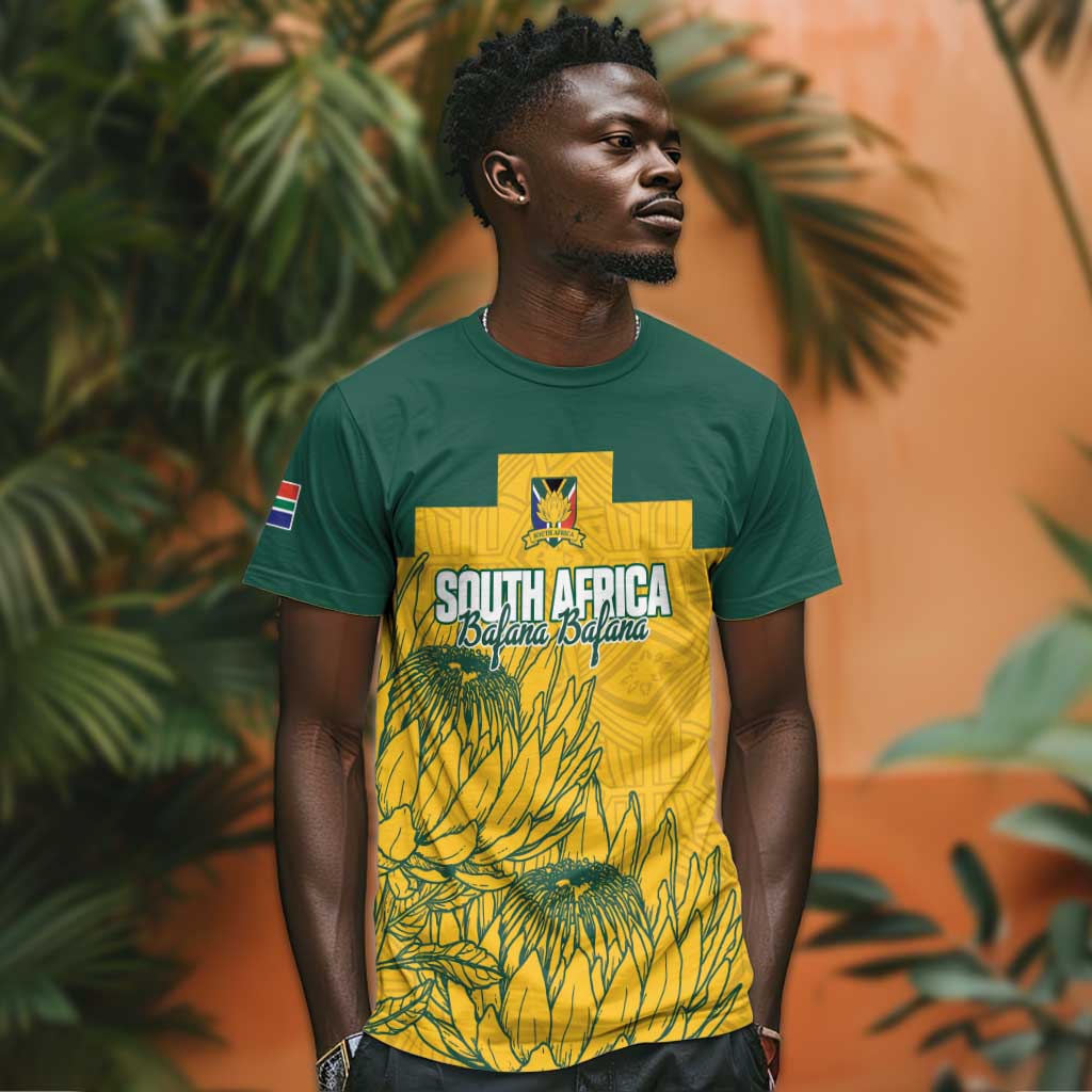 Custom South Africa Soccer T shirt From Protea Roots We Rise - Wonder Print Shop