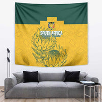 Custom South Africa Soccer Tapestry From Protea Roots We Rise - Wonder Print Shop