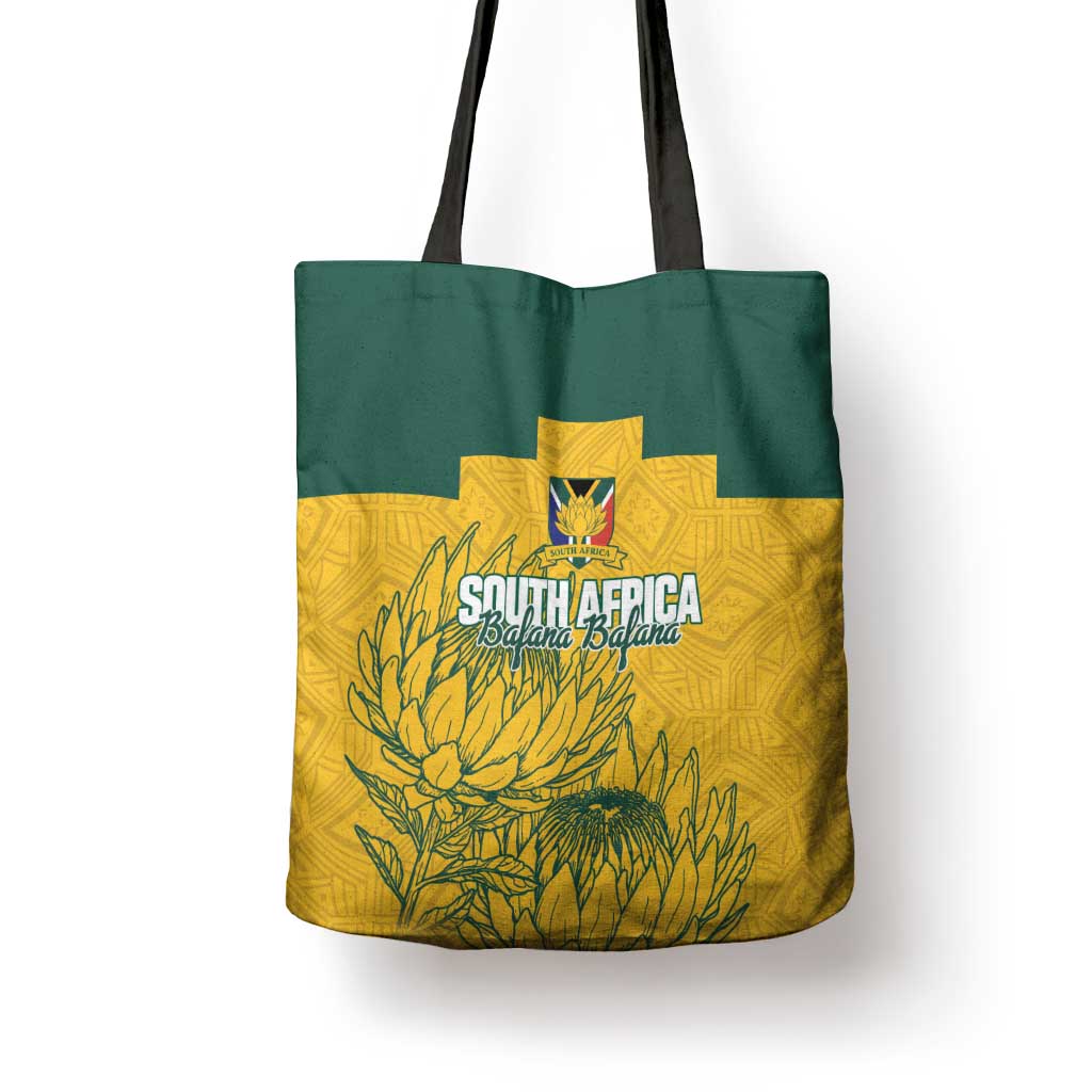 Custom South Africa Soccer Tote Bag From Protea Roots We Rise - Wonder Print Shop