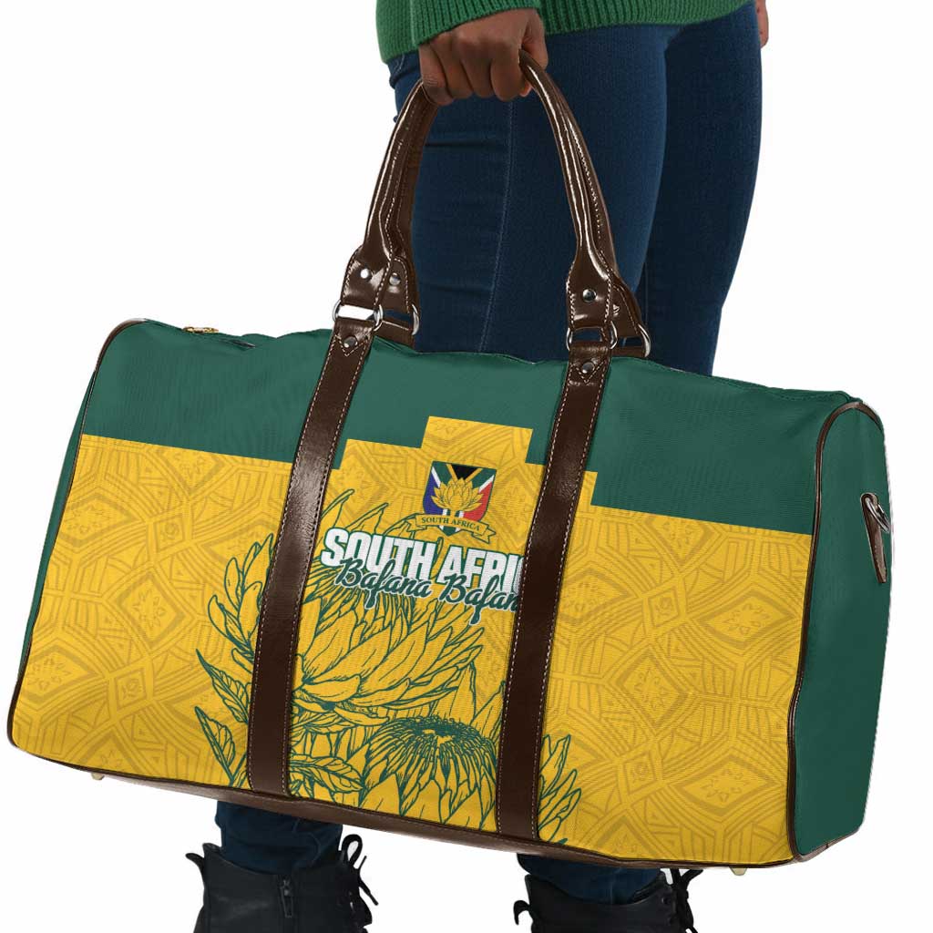 Custom South Africa Soccer Travel Bag From Protea Roots We Rise - Wonder Print Shop