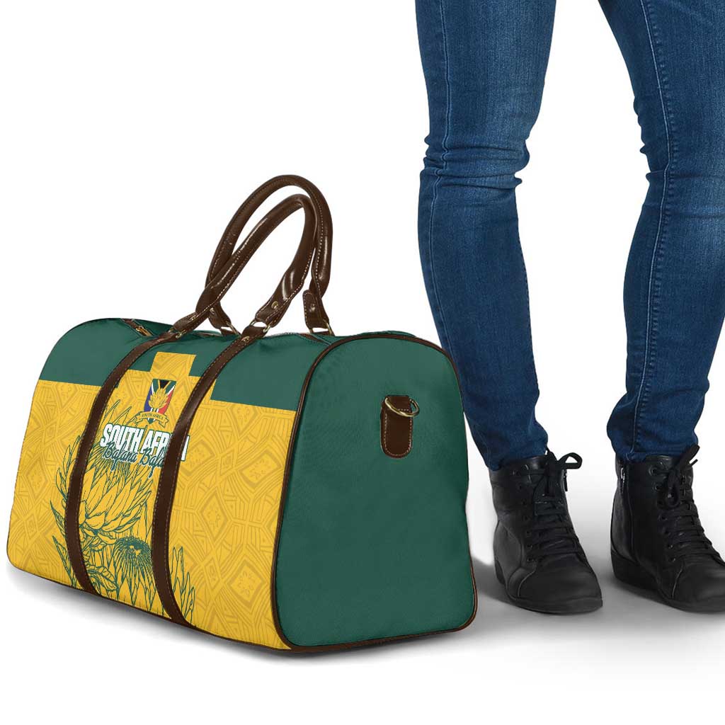 Custom South Africa Soccer Travel Bag From Protea Roots We Rise - Wonder Print Shop