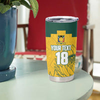 Custom South Africa Soccer Tumbler Cup From Protea Roots We Rise - Wonder Print Shop