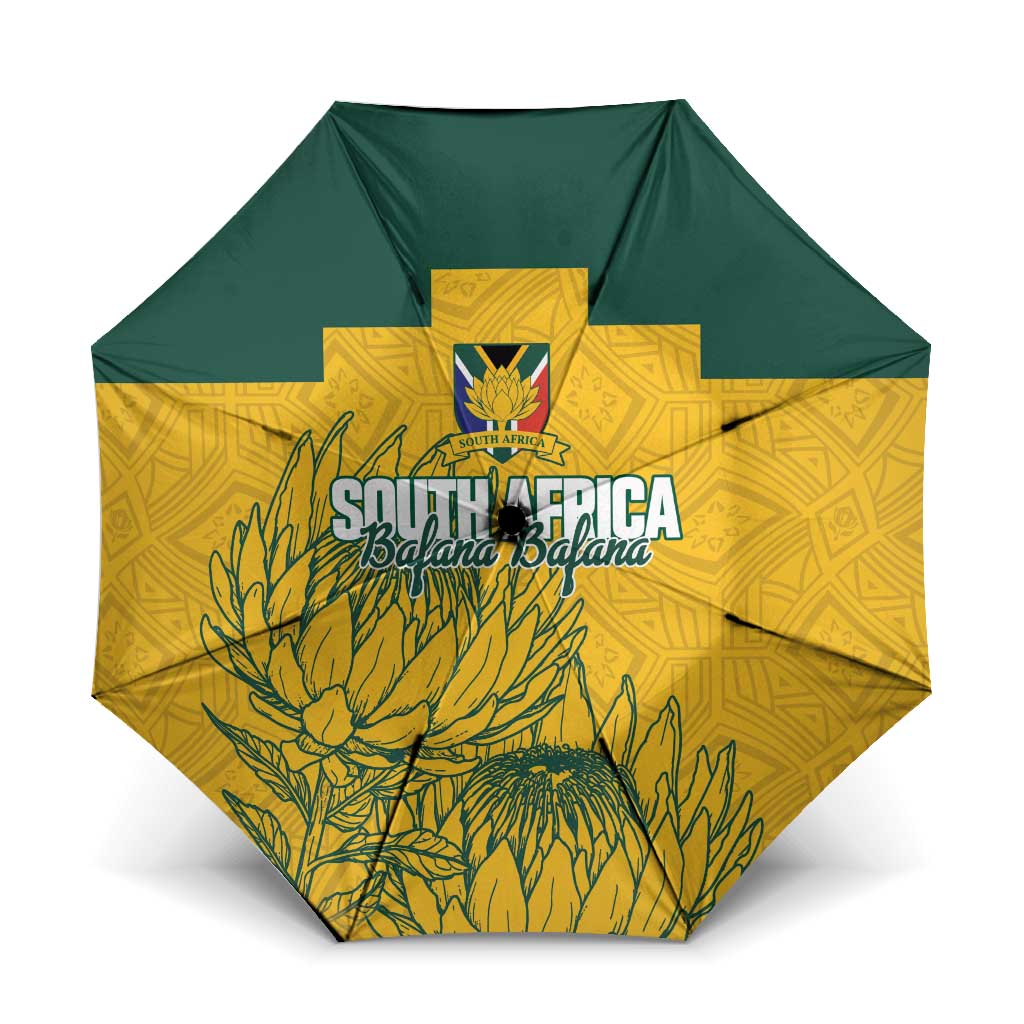 Custom South Africa Soccer Umbrella From Protea Roots We Rise - Wonder Print Shop