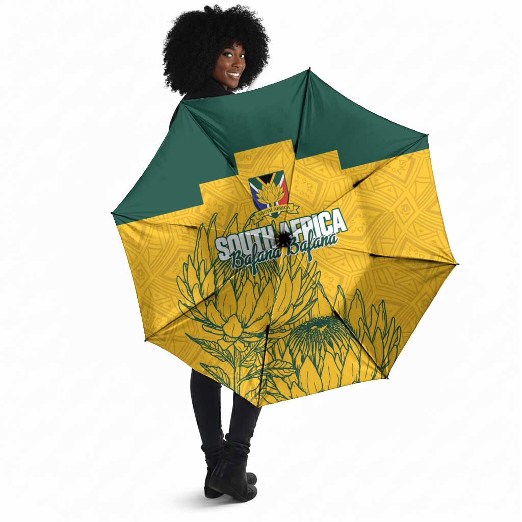 Custom South Africa Soccer Umbrella From Protea Roots We Rise - Wonder Print Shop