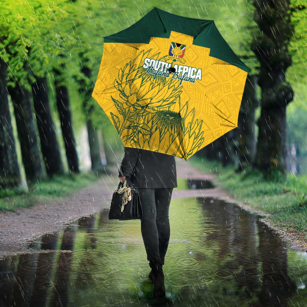Custom South Africa Soccer Umbrella From Protea Roots We Rise - Wonder Print Shop