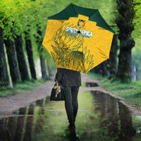 Custom South Africa Soccer Umbrella From Protea Roots We Rise - Wonder Print Shop
