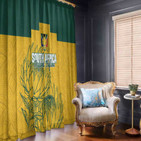 Custom South Africa Soccer Window Curtain From Protea Roots We Rise - Wonder Print Shop