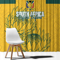Custom South Africa Soccer Window Curtain From Protea Roots We Rise - Wonder Print Shop