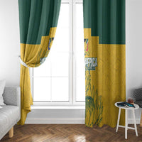 Custom South Africa Soccer Window Curtain From Protea Roots We Rise - Wonder Print Shop