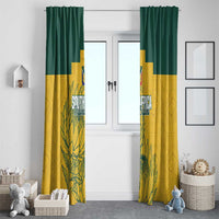 Custom South Africa Soccer Window Curtain From Protea Roots We Rise - Wonder Print Shop