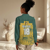Custom South Africa Soccer Women Casual Shirt From Protea Roots We Rise - Wonder Print Shop
