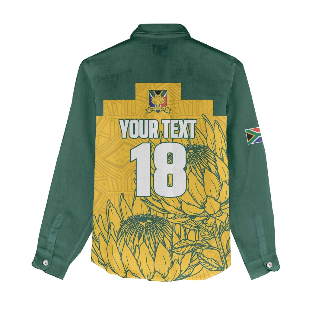 Custom South Africa Soccer Women Casual Shirt From Protea Roots We Rise - Wonder Print Shop