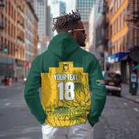 Custom South Africa Soccer Zip Hoodie From Protea Roots We Rise - Wonder Print Shop