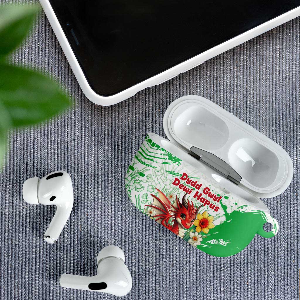 Wales Saint David’s Day Personalized AirPods Case Funny Welsh Dragon Daffodil - Wonder Print Shop