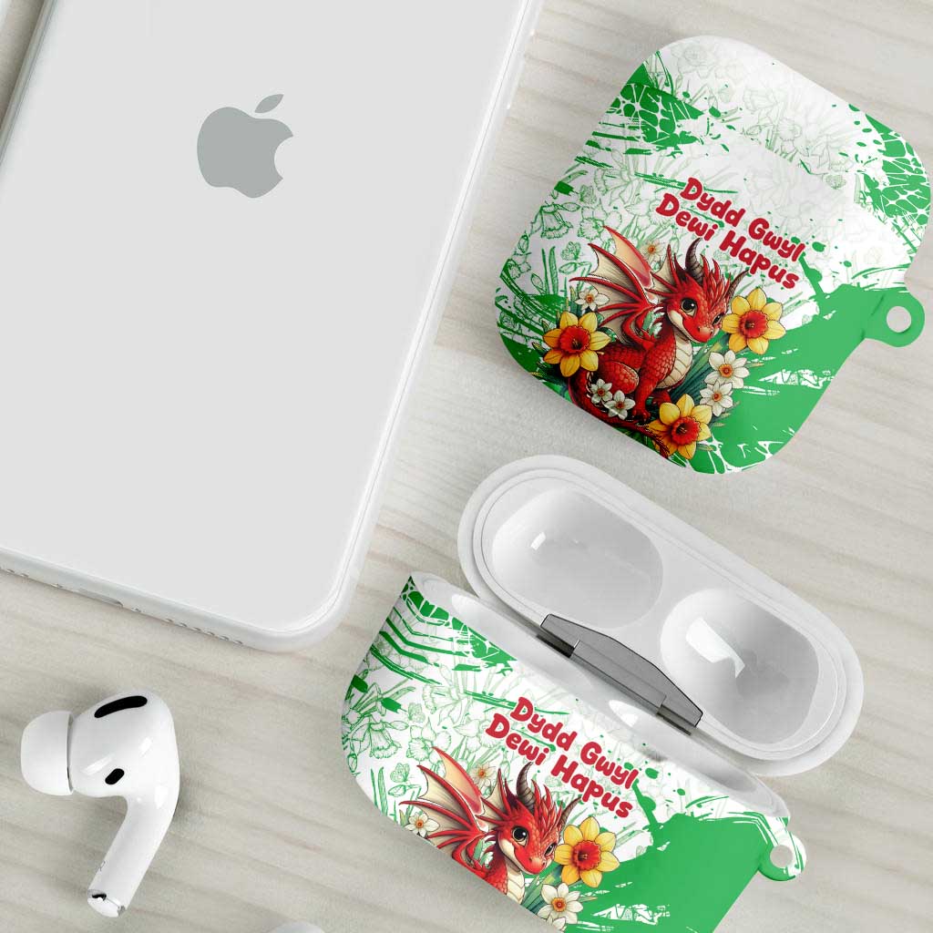 Wales Saint David’s Day Personalized AirPods Case Funny Welsh Dragon Daffodil - Wonder Print Shop