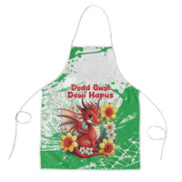 Wales Saint David’s Day Personalized Apron Funny Welsh Dragon Daffodil - Wonder Print Shop