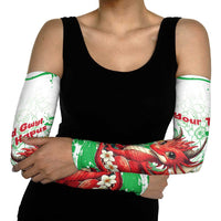 Wales Saint David’s Day Personalized Arm Sleeves Funny Welsh Dragon Daffodil - Wonder Print Shop