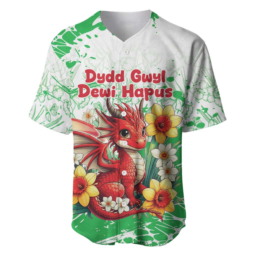 Wales Saint David’s Day Personalized Baseball Jersey Funny Welsh Dragon Daffodil - Wonder Print Shop