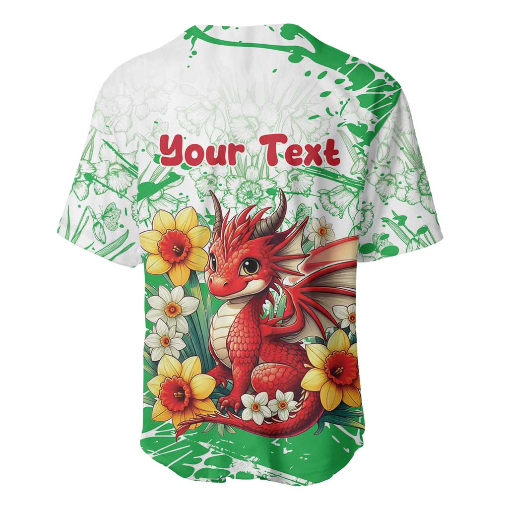 Wales Saint David’s Day Personalized Baseball Jersey Funny Welsh Dragon Daffodil - Wonder Print Shop