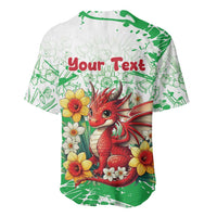 Wales Saint David’s Day Personalized Baseball Jersey Funny Welsh Dragon Daffodil - Wonder Print Shop