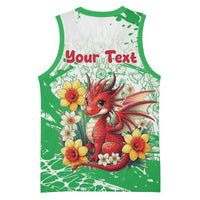 Wales Saint David’s Day Personalized Basketball Jersey Funny Welsh Dragon Daffodil - Wonder Print Shop