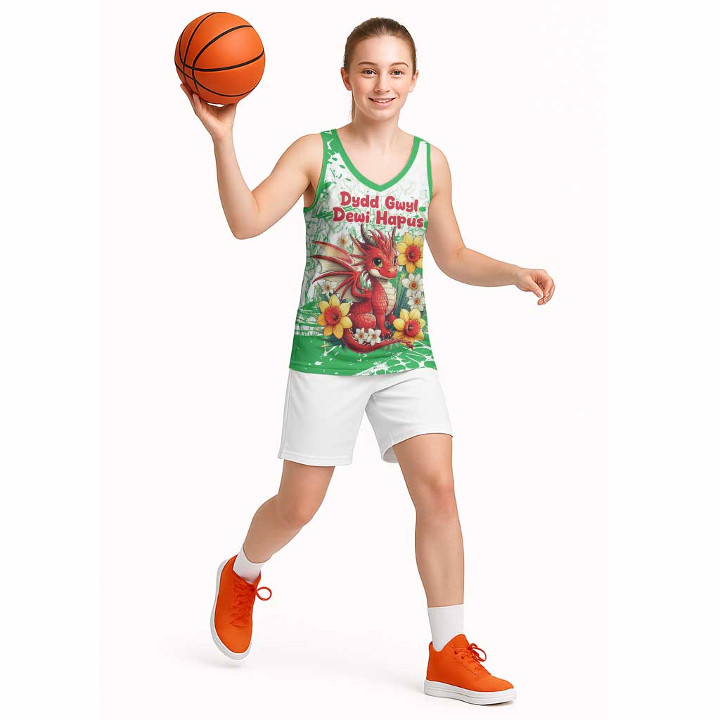 Wales Saint David’s Day Personalized Basketball Jersey Funny Welsh Dragon Daffodil - Wonder Print Shop